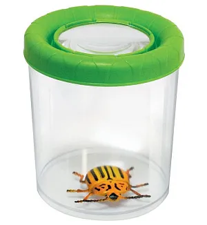 Банка для насекомых Navir «Мега» с лупой 3x и жуком, изображение 1