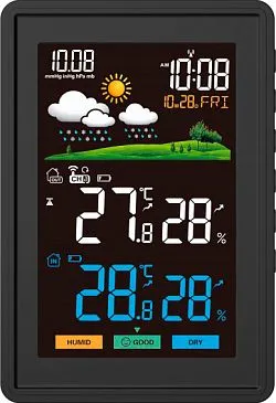 Метеостанция BALDR B0360WST2H2PR-V1, черная