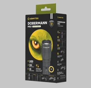 Фонарь тактический Armytek Dobermann Pro Magnet USB, теплый свет, изображение 3