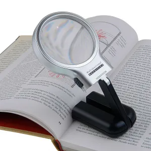 Лупа на ручке Veber 3х, 65 мм, с подсветкой (7006), изображение 3