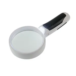 Лупа на ручке Veber 5х, 90 мм, с подсветкой (B90), изображение 2