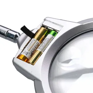 Лупа настольная 2,25/5х, 107/25 мм, с подсветкой (4B-6), изображение 4