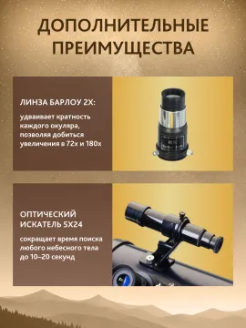 Телескоп Levenhuk New Skyline PLUS 114/900 EQ2, изображение 19